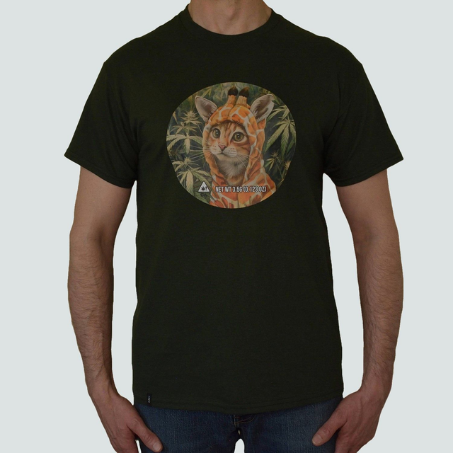 Men's Giraffe Pussy T-Shirt Forest Green