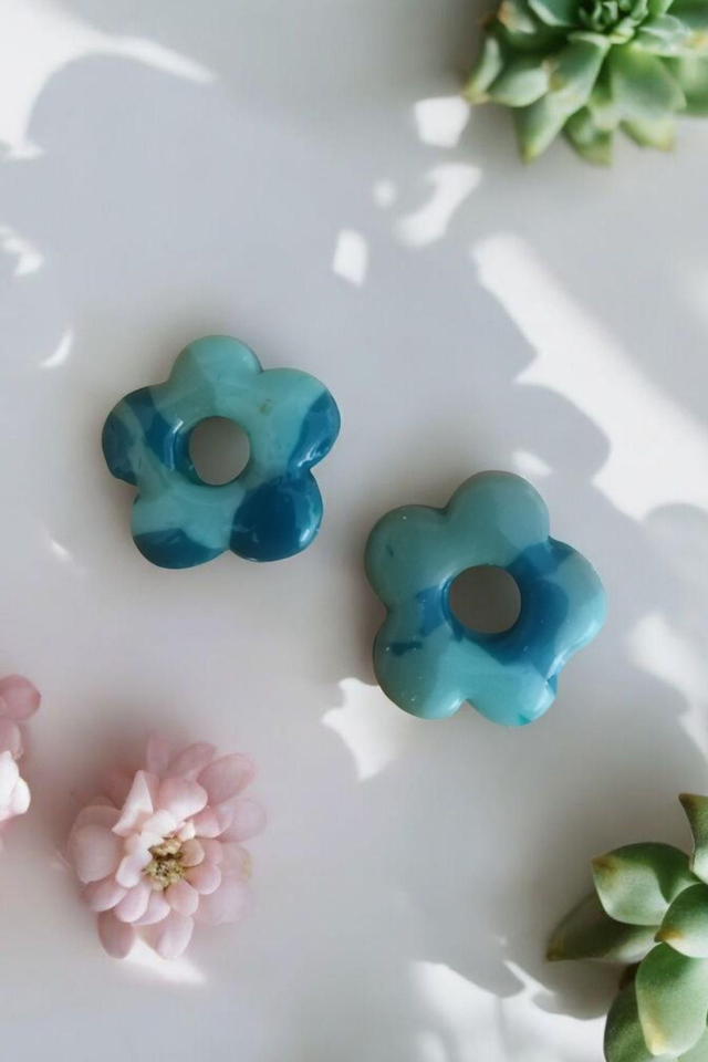 Pampilles interchangeables dégradé fleural 