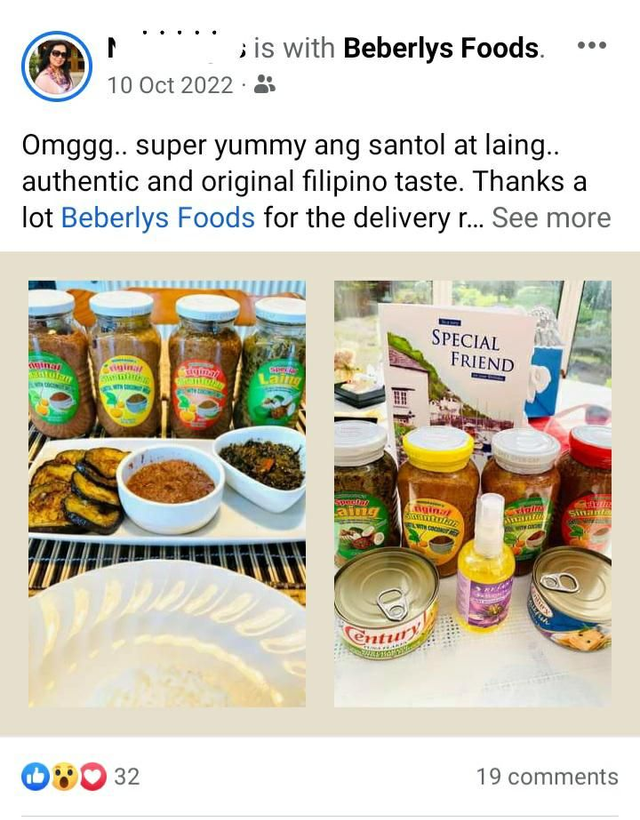 From Customer Ate Nora