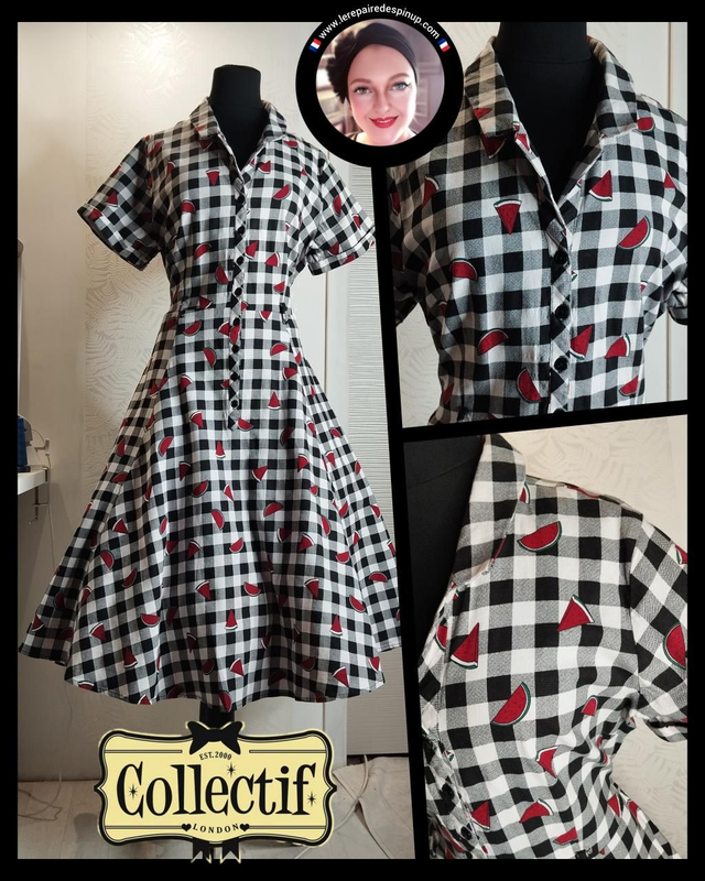 Robe Collectif Caterina Watermelon Swing T44