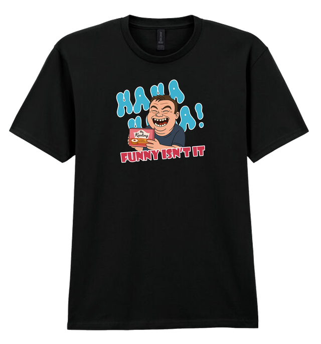 Mr Niplings Josh Woakes Inspired Black Soft Spun Patterned T-Shirt