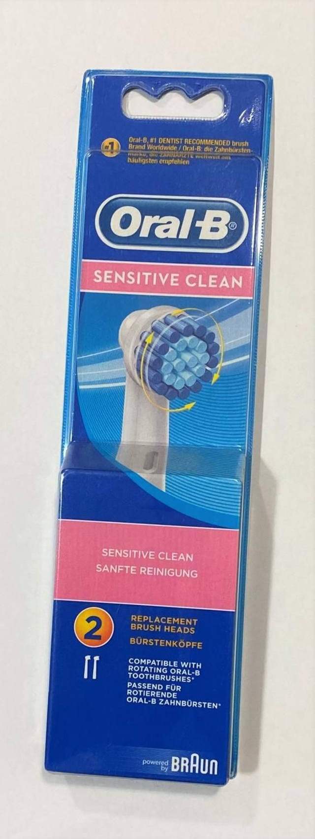 Oral B Sensitive Clean Toothbrush Heads.