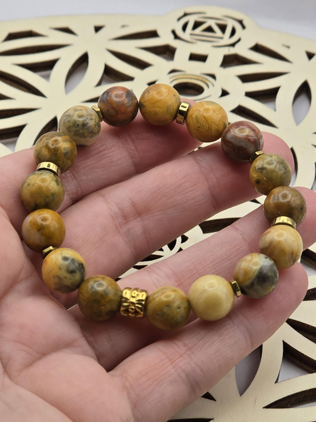 Bracelet Agate crazy lace 1 cm