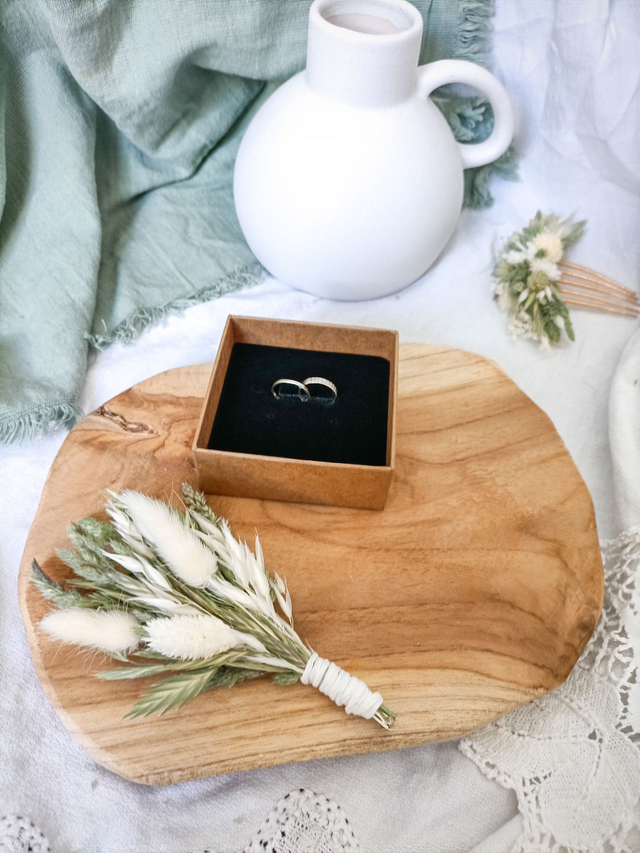 Boutonnière Sauge et Coton