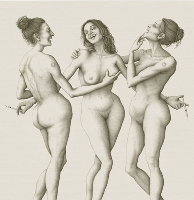  Limited Edition-"Preparatory Drawing for Three Graces" 