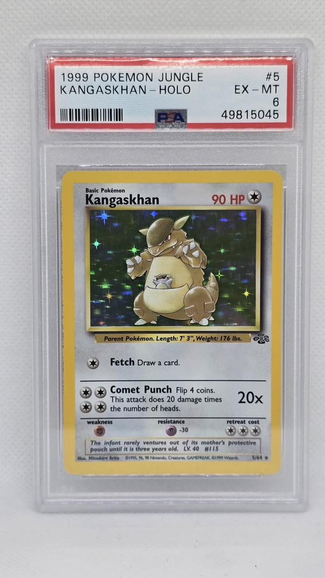 KANGASKHAN , 1999 JUNGLE HOLO , [PSA 6]