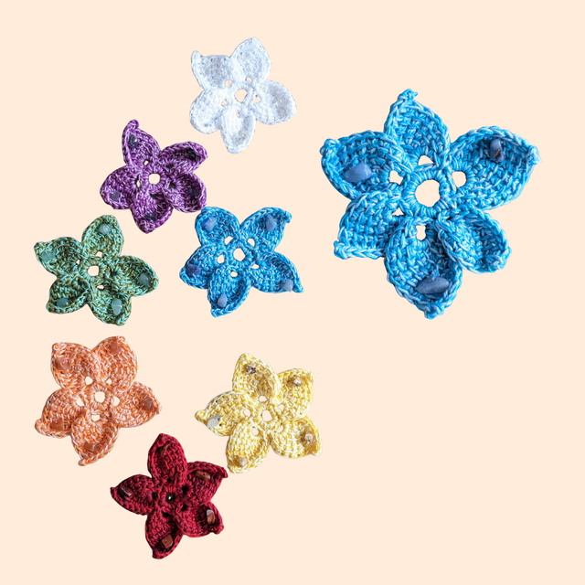 Fleurs 7 chakras - 6 pétales