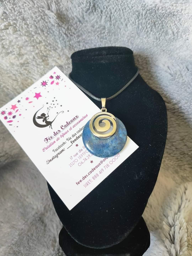 Pendentif Spirale Lapis-lazuli 