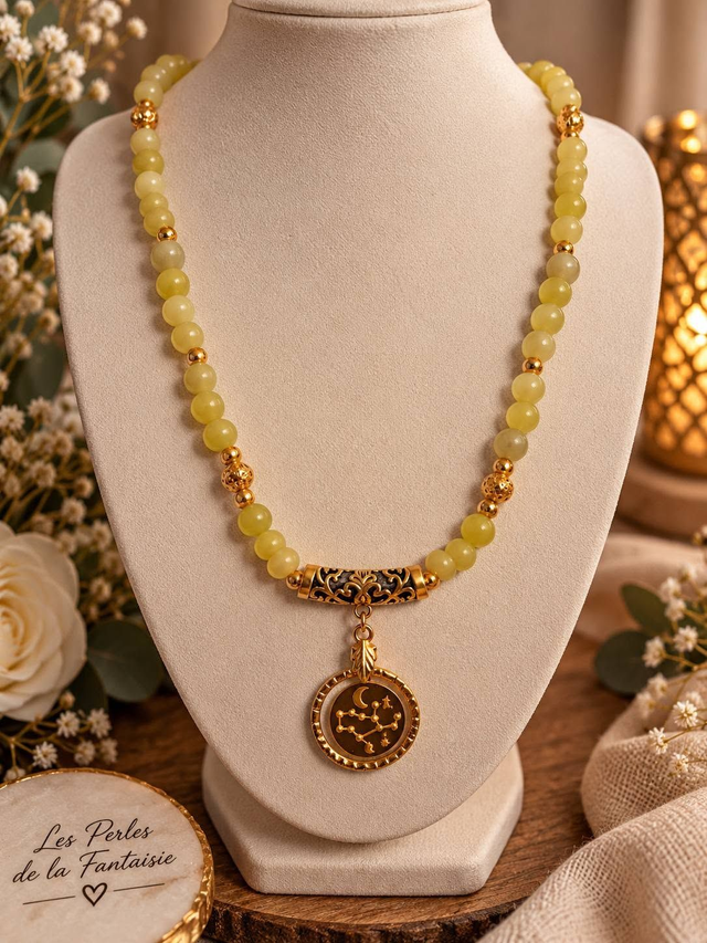 Collier en pierres naturelles – Signe astrologique