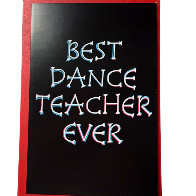 Best dance teacher ever card