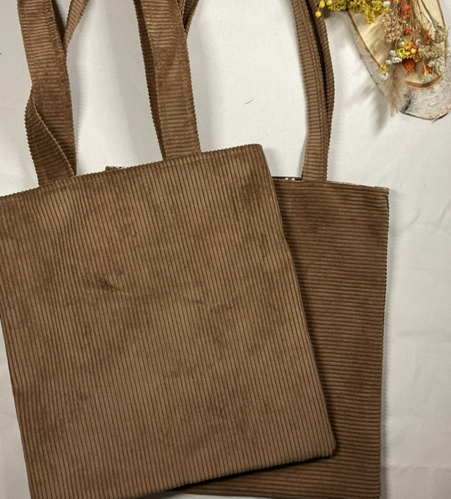 Tote bag en velours 