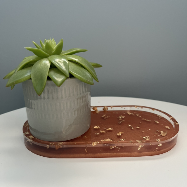 Gold &amp; Copper Tray