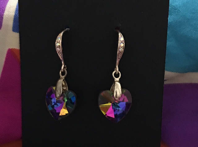 Purple Dangling Earrings- PUR32