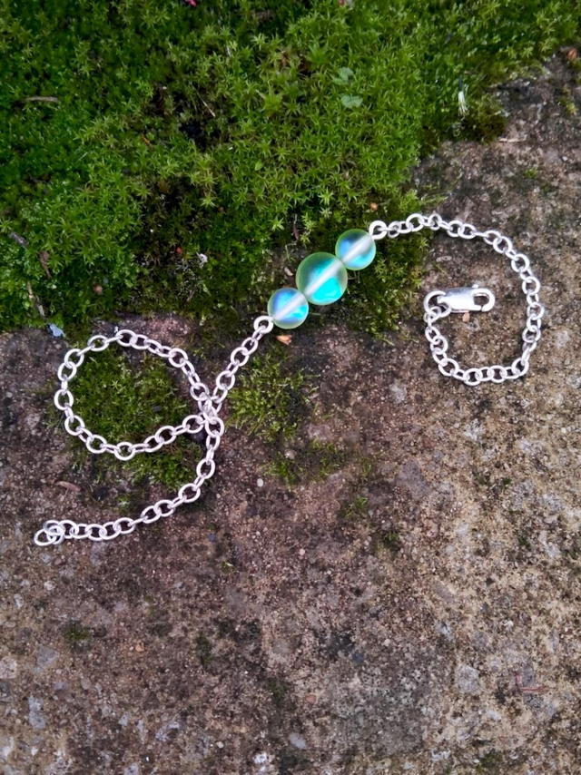 Green Mermaid Glass Bracelet