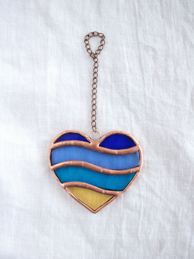 🏖️ Suspension Bord de Mer en vitrail