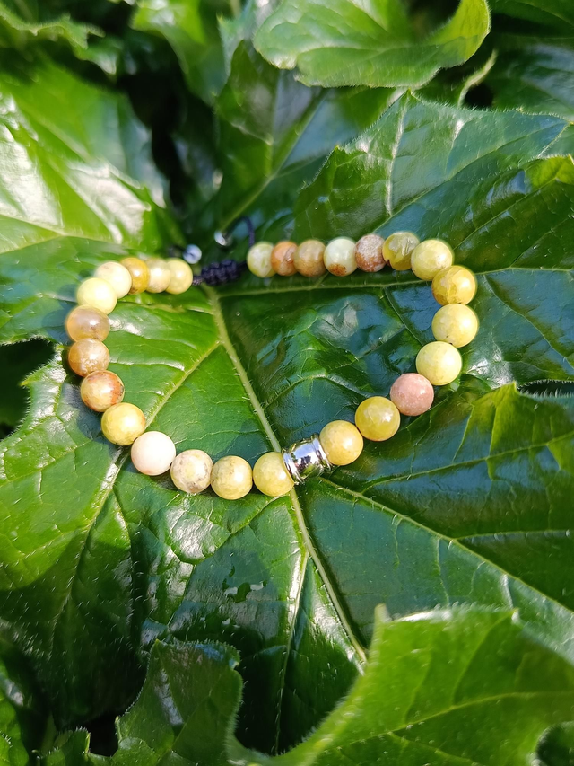 Bracelet KéLYAN – Opale verte de Madagascar (Homme)