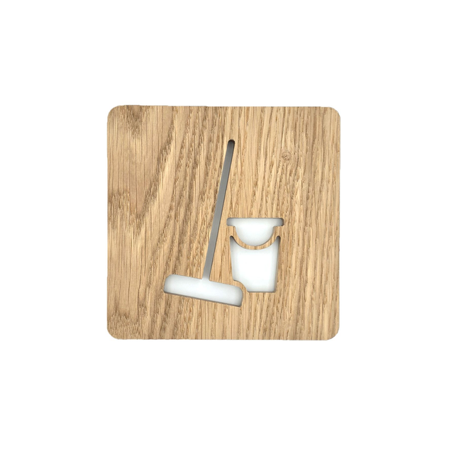 Plaque de porte pour votre local ménage