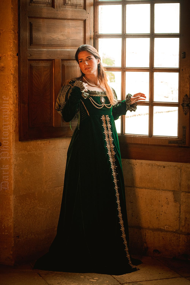 Robe Renaissance italienne verte – Pièce unique (occasion)