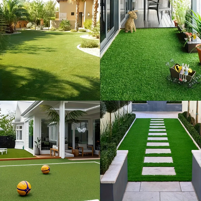 Premium Interlocking Artificial Grass Turf Tiles 12/24pcs 