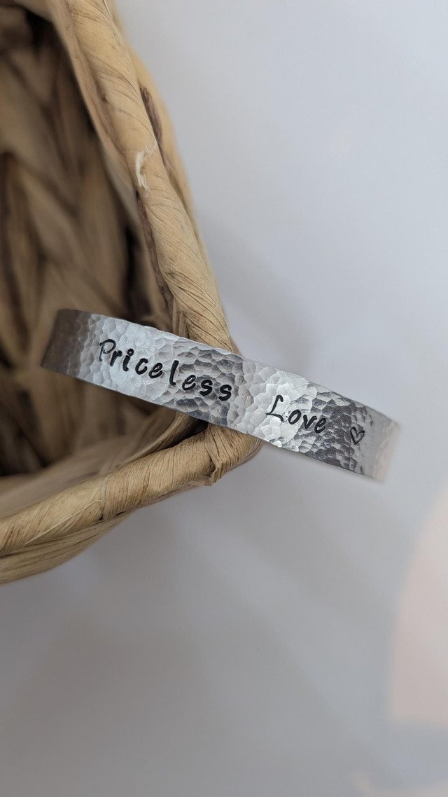 Jonc gravé #priceless love&quot;