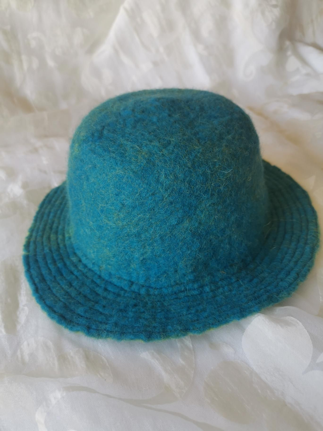 Turquoise ladies wool  hat