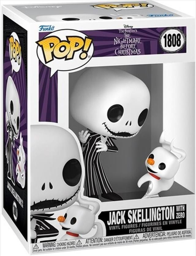 Nightmare Before Christmas: Jack with Zero Pop! #1808