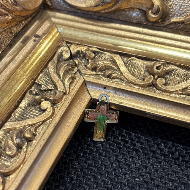 Collier croix Arc-en-ciel