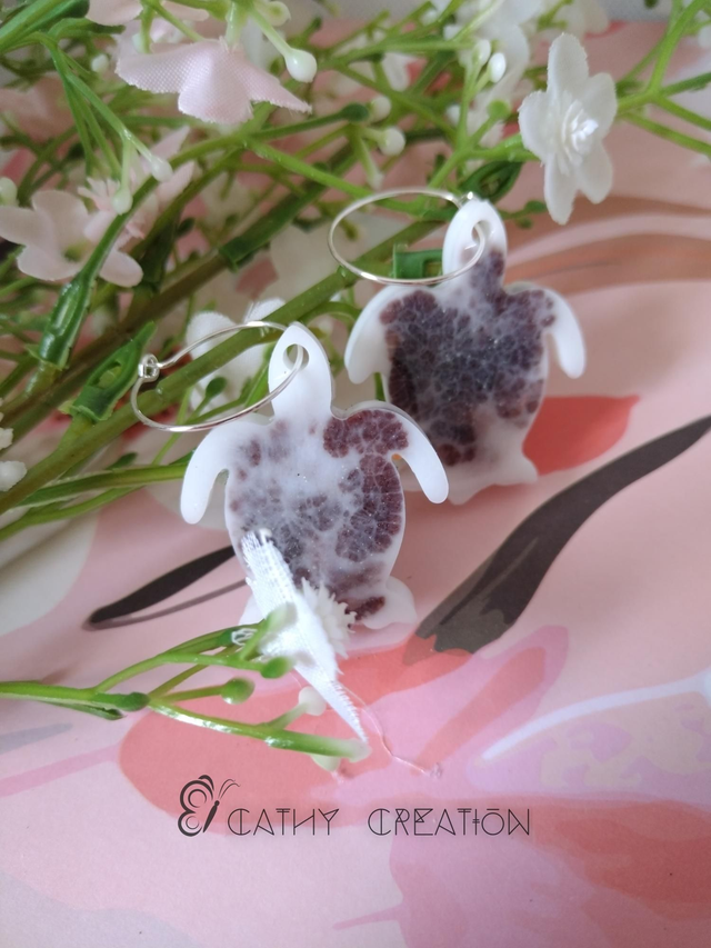 Boucles d'oreilles tortue 