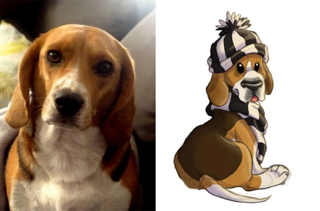 Portrait dessiné personnalisé de vos animaux _ numérique