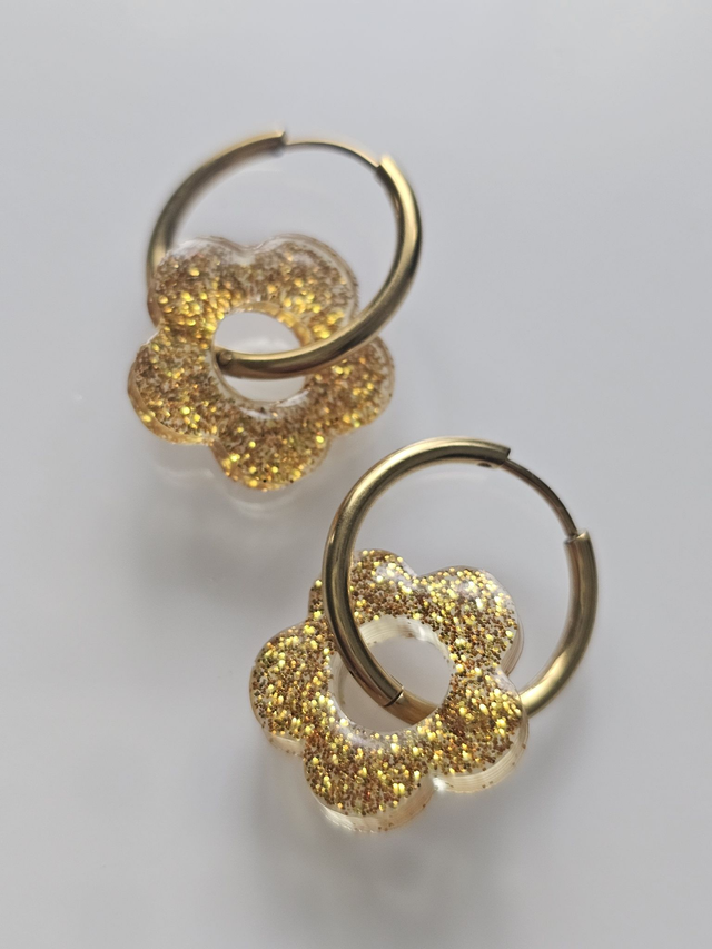 CREOLES OR A PAILLETTES FINES 