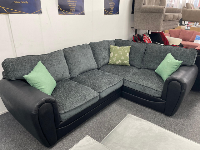 Grey Corner Sofa #U1248