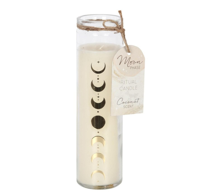 Moon Phase Coconut Tube Candle