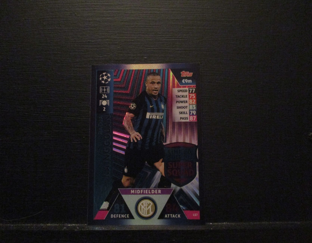 Radja Nainggolan - UEFA Champions League Match Attax 2018/19 Limited Edition Original Trading Card #LE7