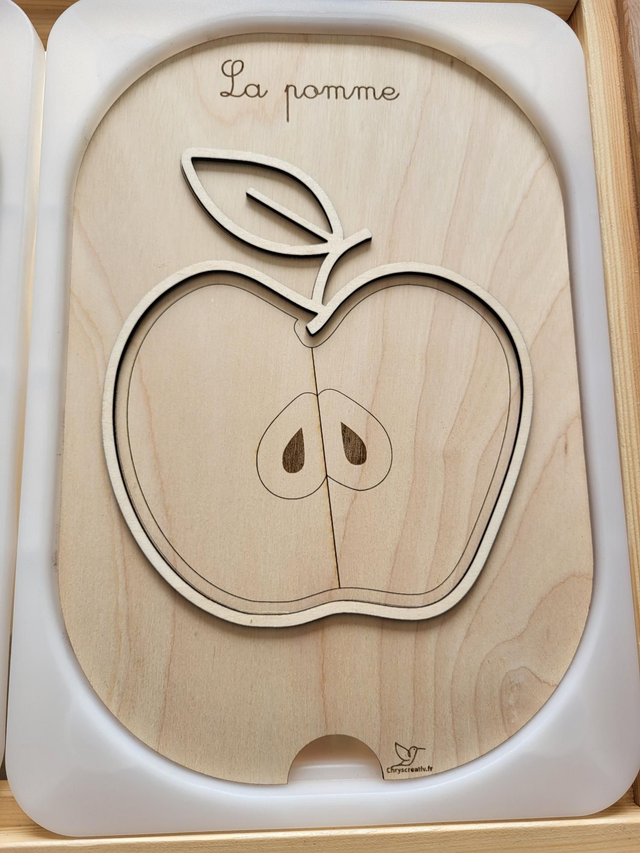 Insert la pomme à remplir 