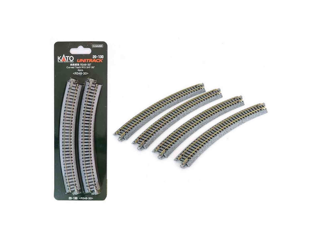 4 rails courbe R348 30° Kato 20-130 N