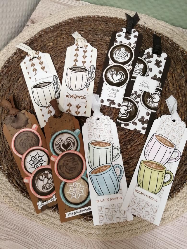 Marque-page thème café