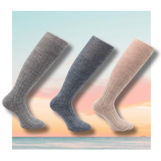 Chaussette longue en laine d’alpaga (Taille unique 36-41)