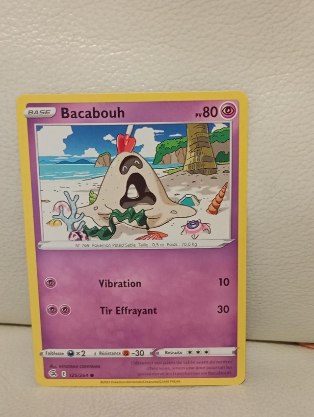 Carte pokémon Bacabouh