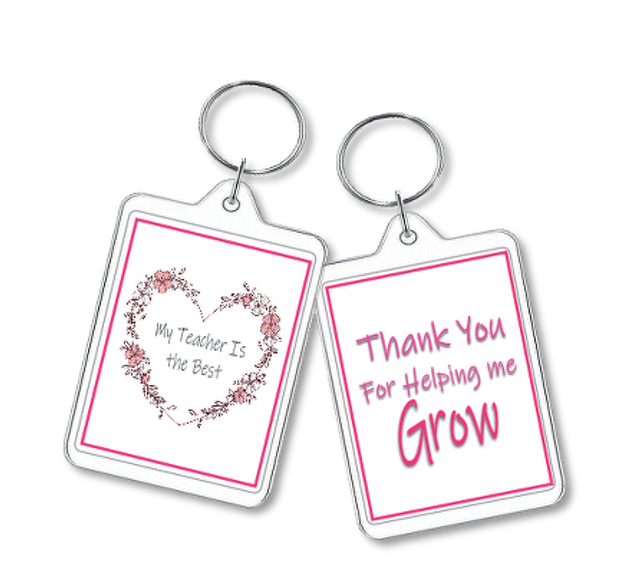 School Out Oblong Key Ring KR01