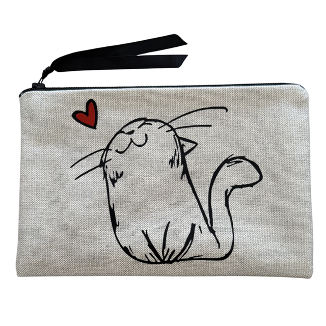 Pochette Chat Coeur