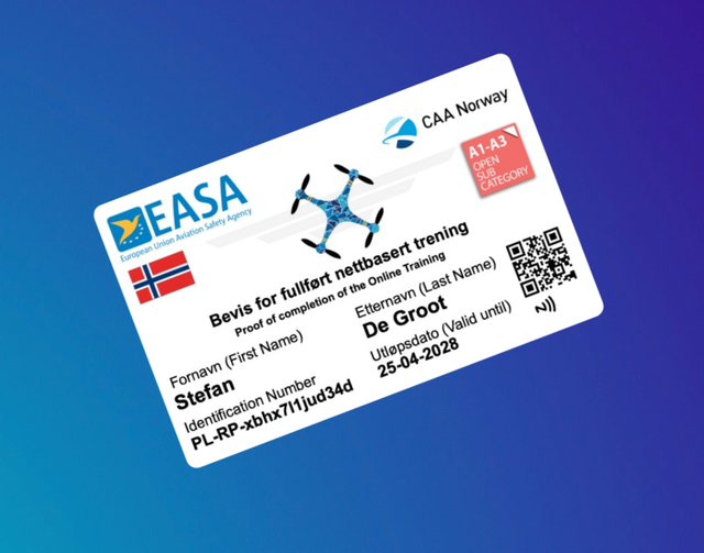 Drone Pas Noorwegen Met NFC Maak Bij Opties Een Keuze Uit Welke Variant Je Wenst Te Bestellen !