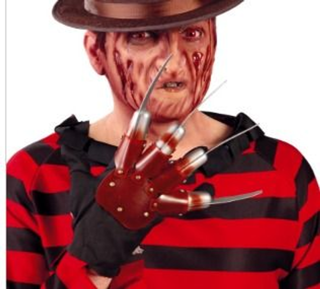 HALLOWEEN , MANO FREDDY  , Mano guanto con artigli Freddy Krueger nightmare