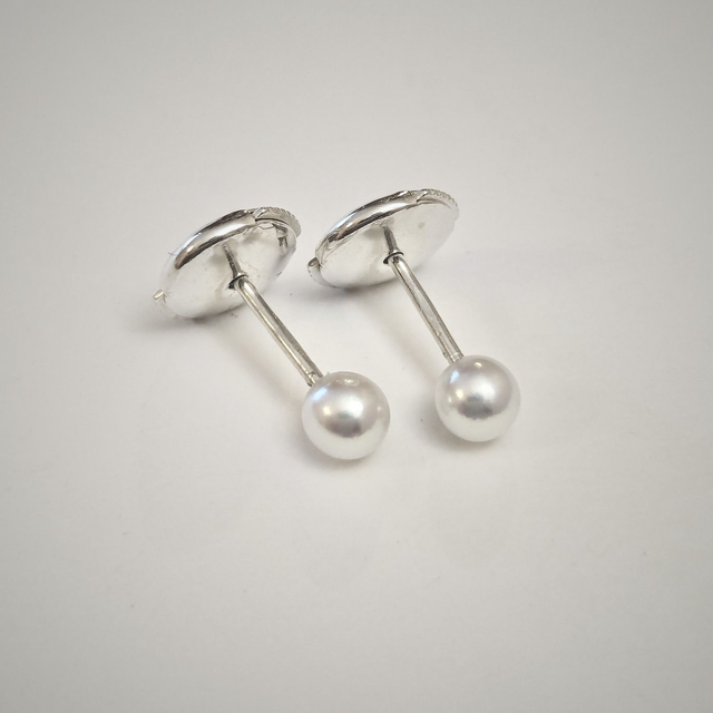 Boucle d'oreille - bébé perle de culture Akoya