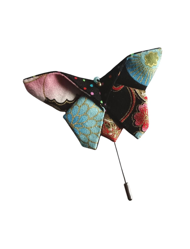 Broche origami/ Broche papillon en tissu Japonais 