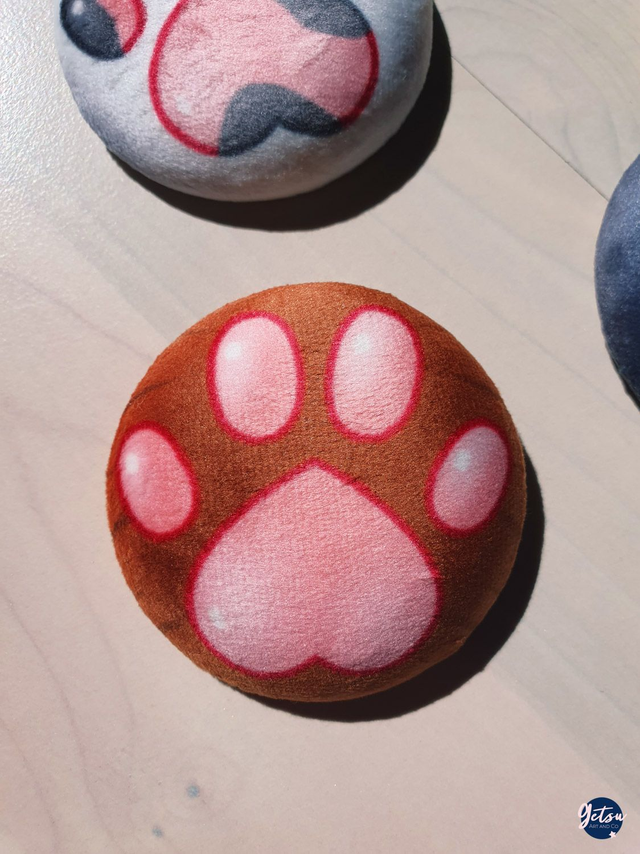 Badge squish - patoune roux