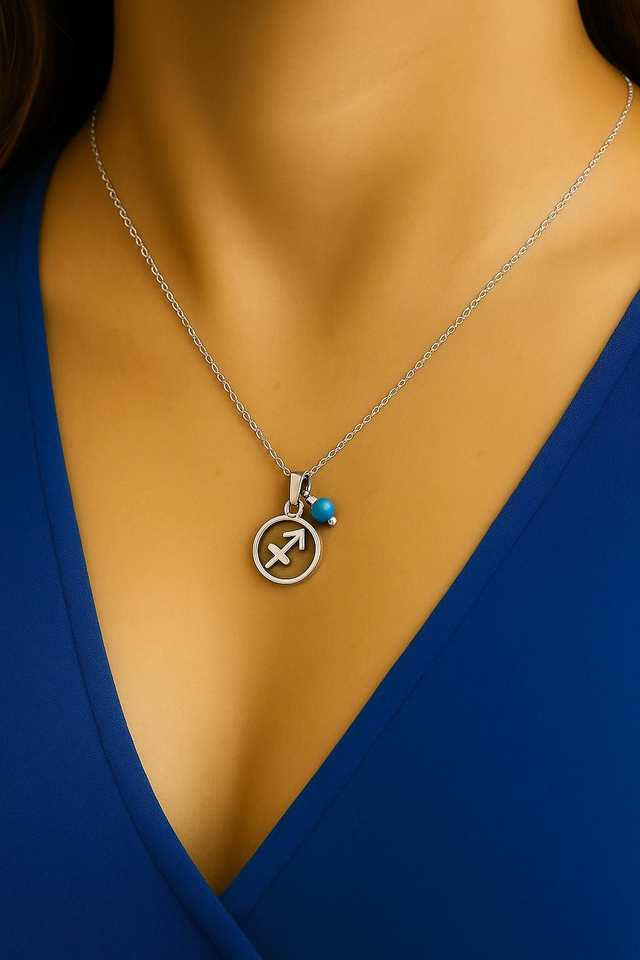 Collier Pierre Porte-Chance – Sagittaire