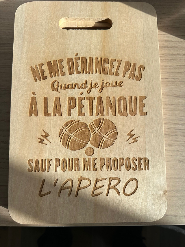 Planche à découper Pétanque