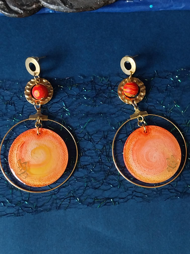 Boucles d'oreilles "Soleils murmurants"