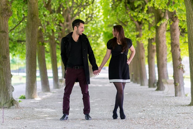 Shooting couple en exterieur 