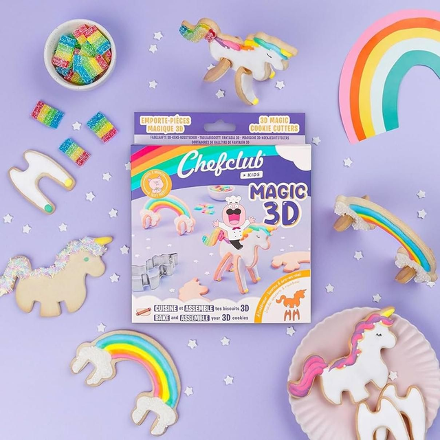 Chefclub Kids Emporte-Pieces Les Biscuits Licorne 3D